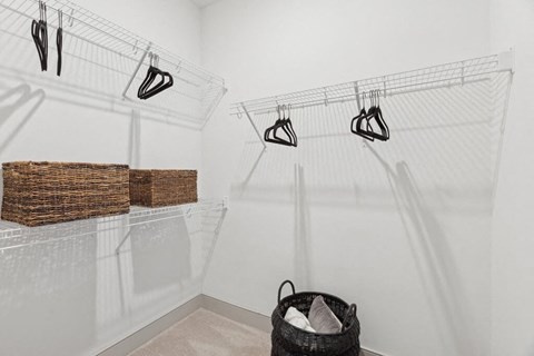 Secondary closet at Luca Apartments in Austin TX