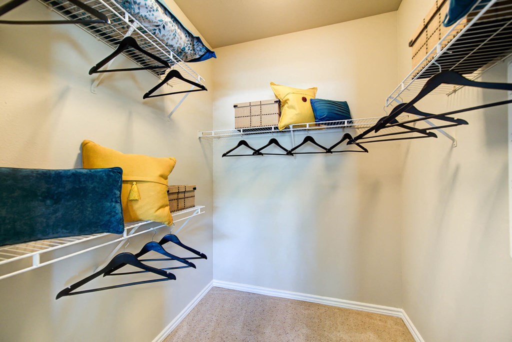 Model Closet at Callista Hill Country Apartments in Austin TX