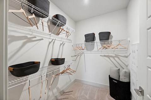 Model Closet at Belhaven Apartments in Alexandria VA