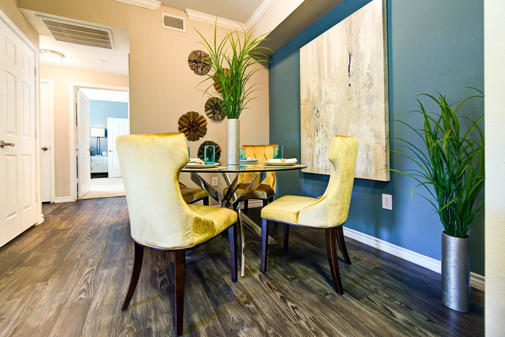Model Dining Area at Callista Hill Country Apartments in Austin TX