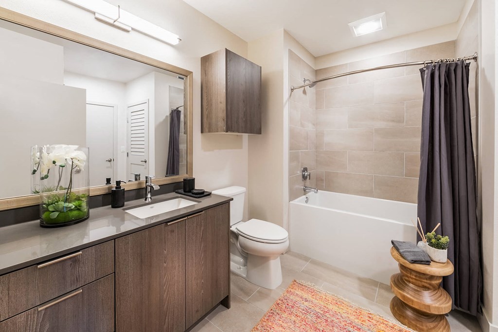 Dove finish Bathroom at Aspect at Totem Lake Apartments in Kirkland WA
