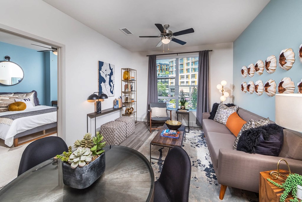 Living and Dining at Aspect at Totem Lake Apartments in Kirkland WA