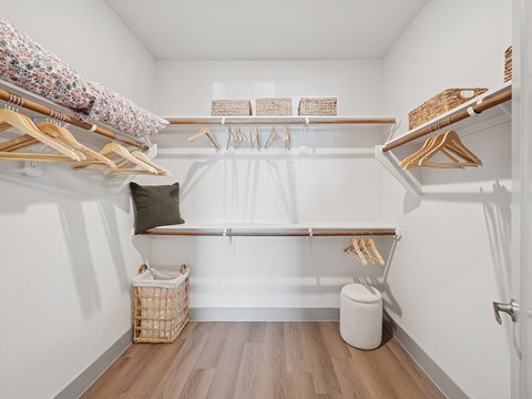 Model Geometric Design Package Secondary Closet Heights at 1520 Apartments in Houston TX