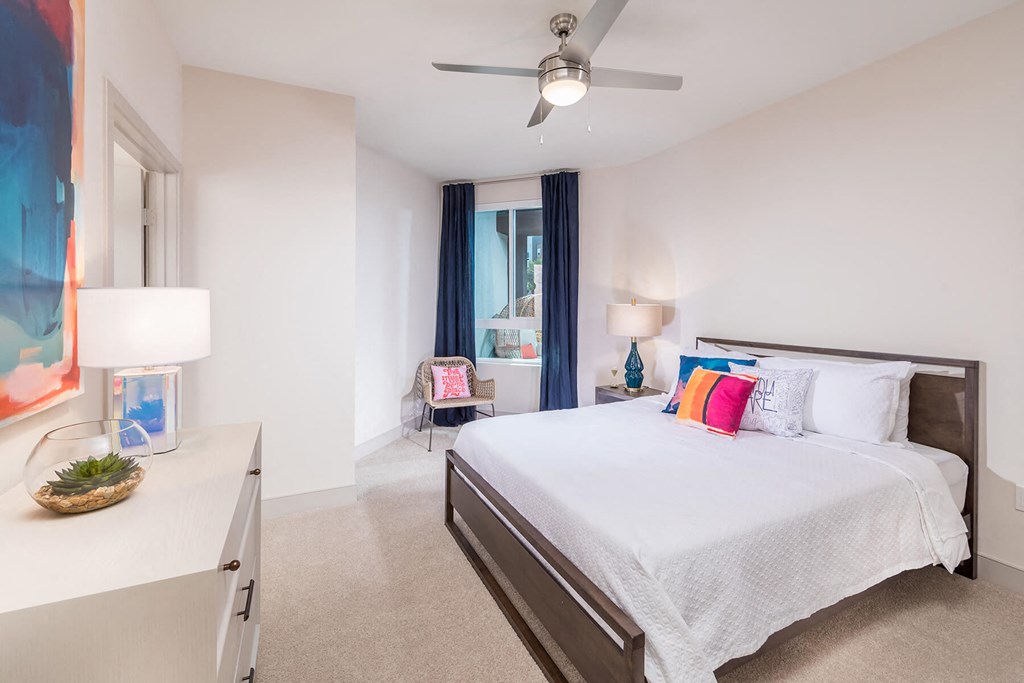 Model Honey Finish Package Bedroom at Vita Apartment Homes in Orange, CA