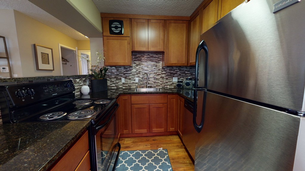 Model Kitchen at 735 St Clair Apartments in Portland OR