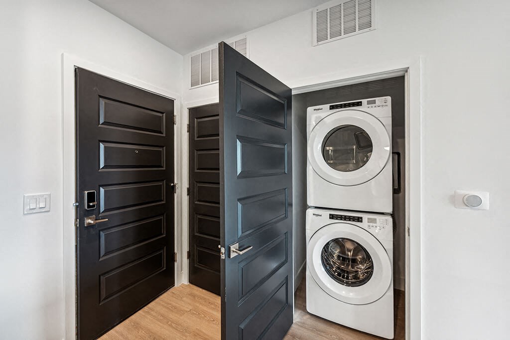 In unit laundry at 333 Ellington Apartments in Gaithersburg MD