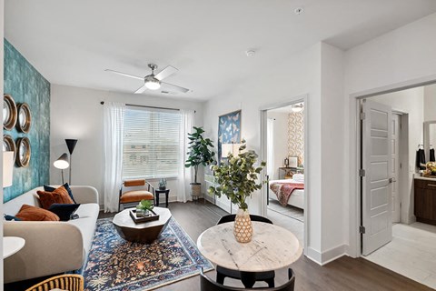 Model Living Room at Belhaven Apartments in Alexandria VA