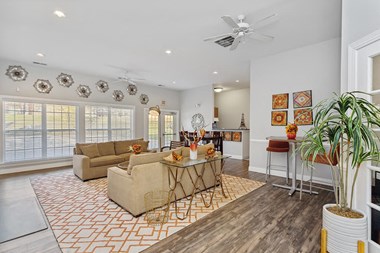 Model Living area at Weston Circle and Wicklow Square Apartments in Fredericksburg VA