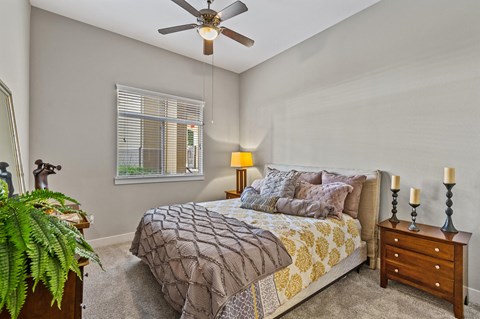 Model Main Bedroom at Town Center Apartments in Santa Clarita CA