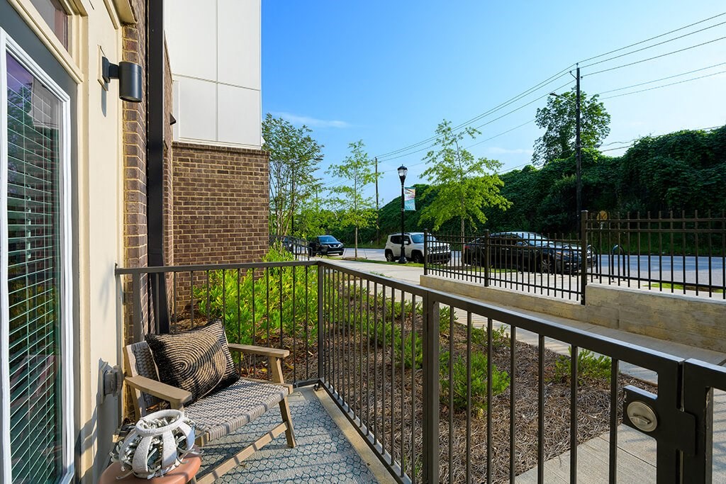 Patio at Verge Apartments in Atlanta, GA