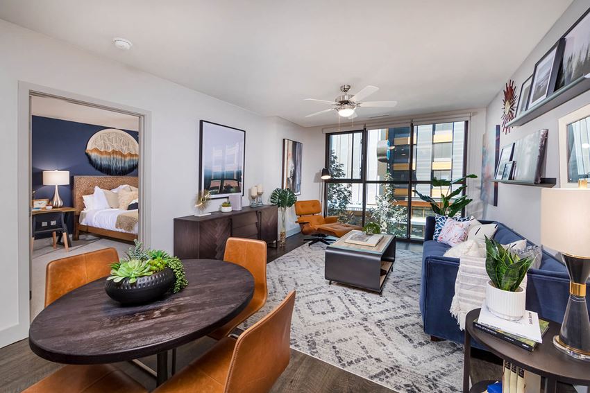 Model Pewter Design Package Living Room at North at Totem Lake Apartments in Kirkland WA - Photo Gallery