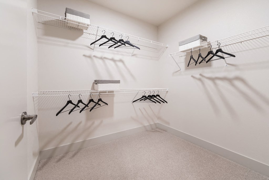 Model Pewter Design Package Walk in Closet at North at Totem Lake Apartments in Kirkland WA