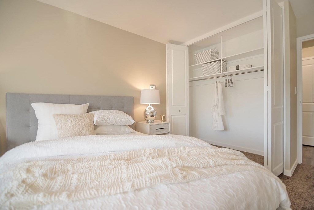 Model Second Bedroom at 735 St Clair Apartments in Portland OR