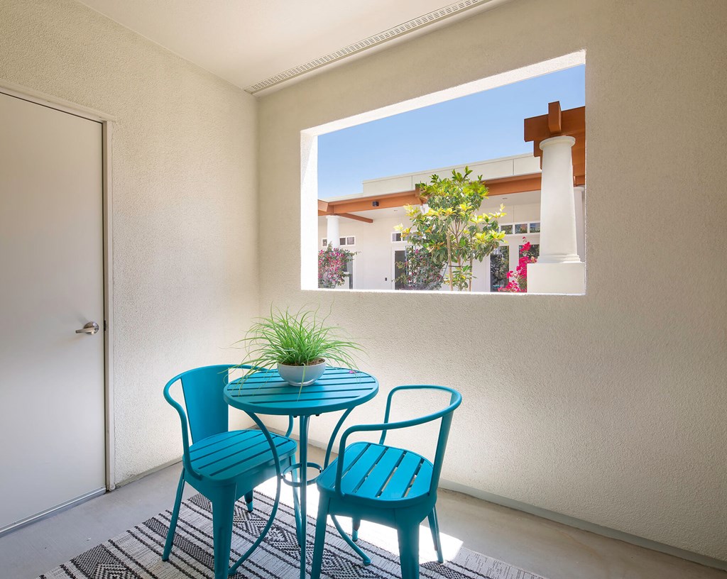 Private Patio at The Seaton Apartments in San Diego CA