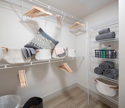 Walk In Closet at The Seaton Apartments in San Diego CA