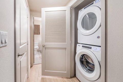 In unit Washer and Dryer at The Seaton Apartments in San Diego CA