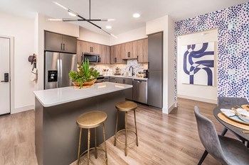 Model Slate Finish Package Kitchen at Aura Apartment Homes in Orange CA - Photo Gallery 34