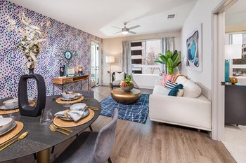 Model Slate Finish Package Living Room at Aura Apartment Homes in Orange CA - Photo Gallery 35