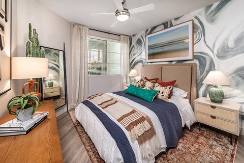 Bedroom at West Village Poway Apartments in Poway CA