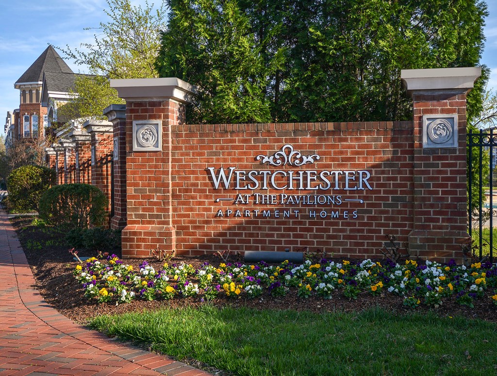 Exterior monument at Westerchester at the Pavillions in Waldorf MD