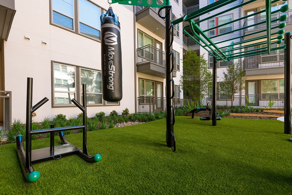 Outdoor Fitness Area at Opal Legacy Central in Plano TX