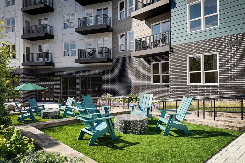 Outdoor Social Spaces at Jayden Apartments in Peabody MA
