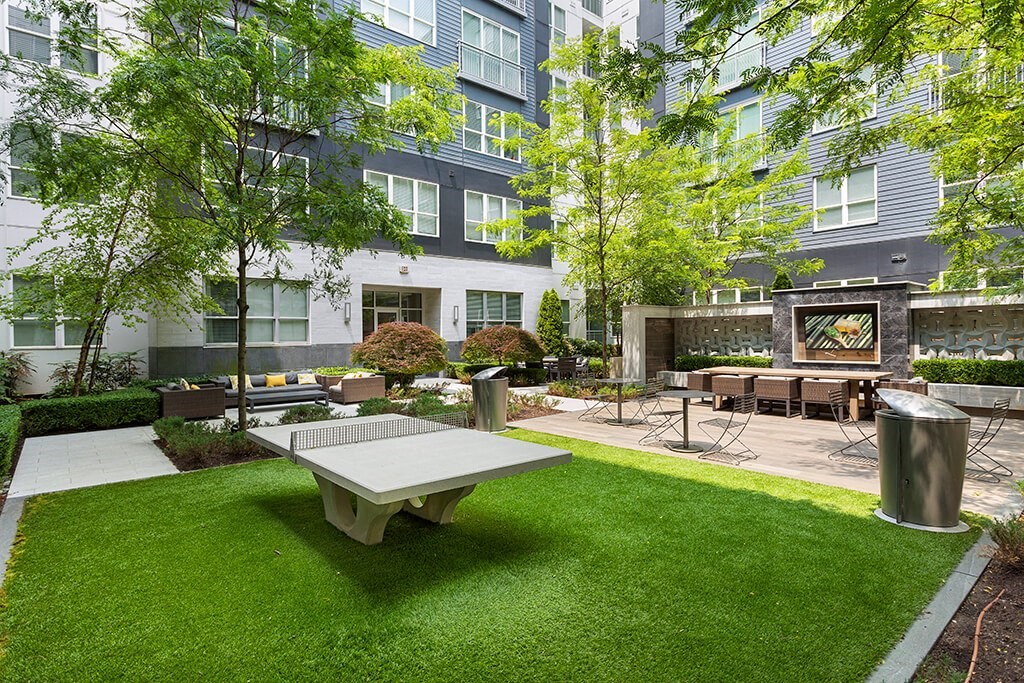 Swimming Pool in the Daytime at Cirro King of Prussia Apartments in King of Prussia, PA