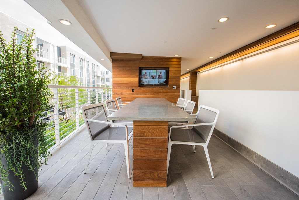 TV lounge at Apex apartments in Laguna Niguel CA