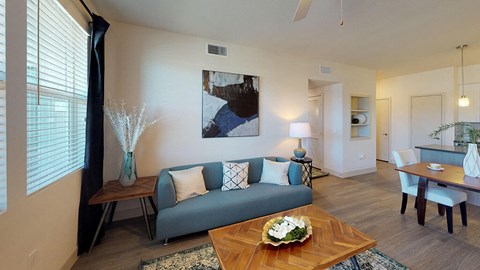 Bed Blend Design Package Living Room at The Braydon in Napa CA