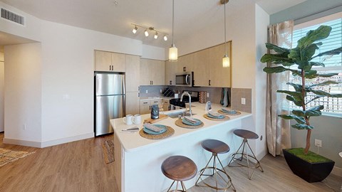 Brix Design Package Kitchen Seating at The Braydon Apartments in Napa CA