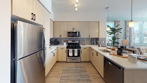 Brix Design Package Kitchen Seating at The Braydon Apartments in Napa CA