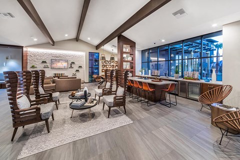 Social lounge at The Braydon Apartments in Napa CA