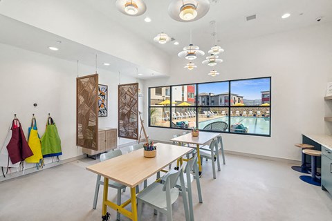 Makers space at The Braydon Apartments in Napa CA