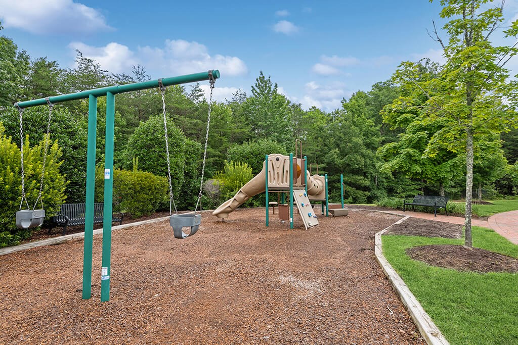 Swingset at playground at Westerchester at the Pavillions in Waldorf MD
