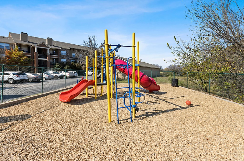 Outdoor playground at Cypress View Villas Apartments in Weatherford TX