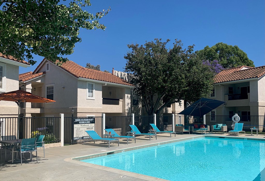 Pool  at Westbrook Apartments in San Diego CA