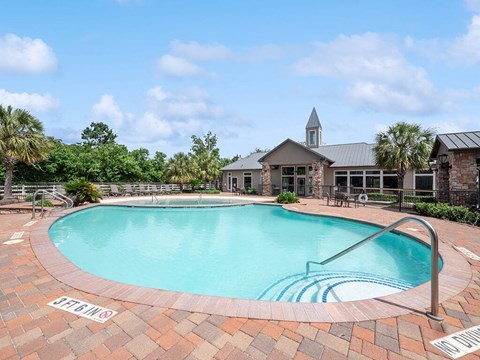 Outdoor pool at Fallbrook Ranch in Houston TX