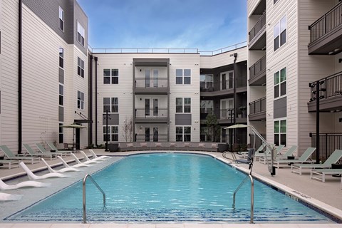 Large outdoor pool at Wayfern Apartments in Sandy Springs GA
