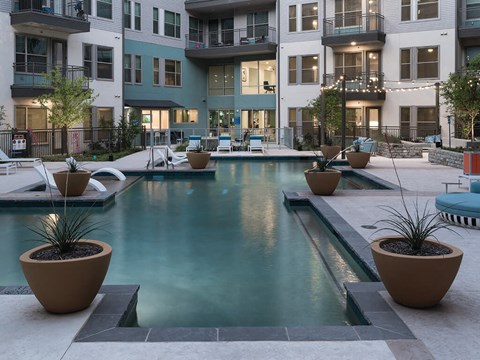 Outdoor Pool at Jada Legacy Central Apartments in Plano TX
