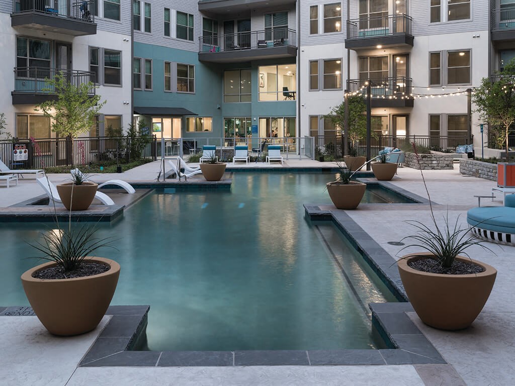 Outdoor Pool at Jada Legacy Central Apartments in Plano TX