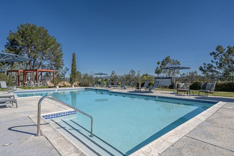 Pool upper at The Resort at Encinitas Apartments in Encinitas CA