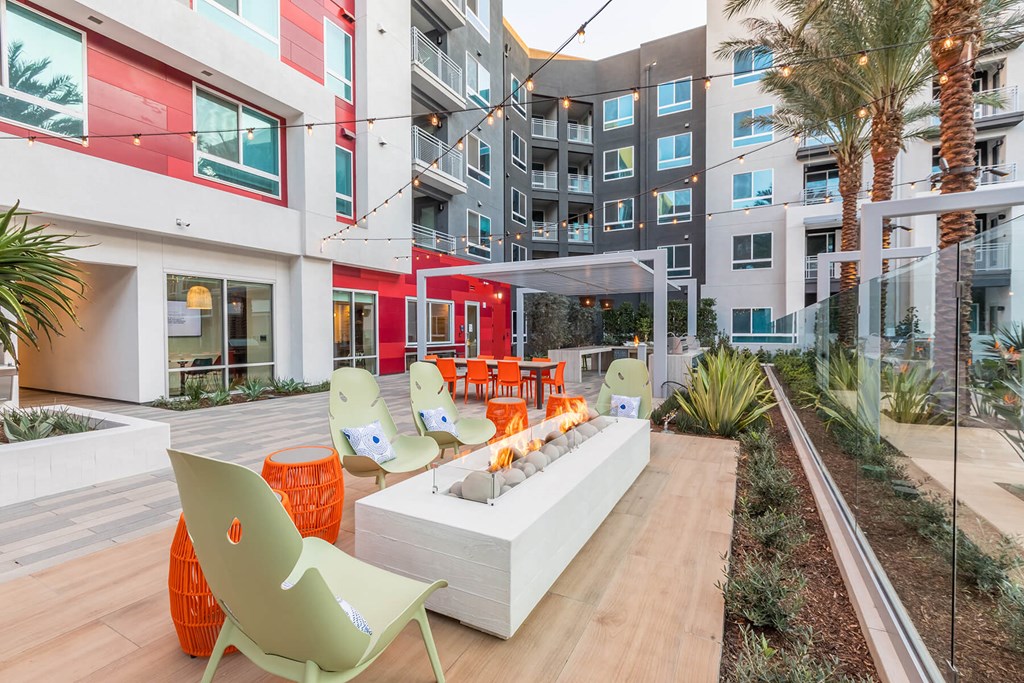 Pool Vibe Fire Table at Vita Apartment Homes in Orange, CA