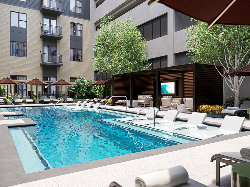 Pool at 333 Ellington Apartments in Gaithersburg MD