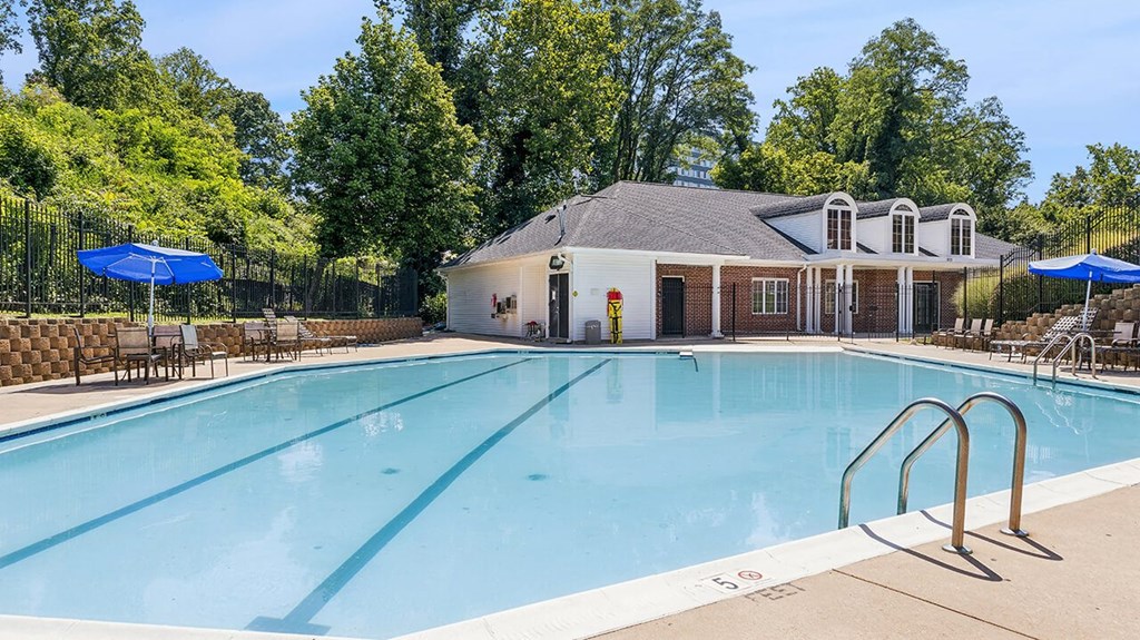 Outdoor pool at The Barrington in Silver Spring MD