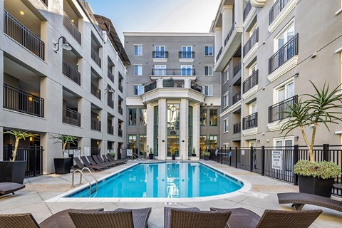 Pool at Caprielle Apartments in San Diego CA