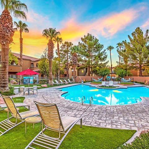 Pool at Collage Apartment Homes in Las Vegas NV