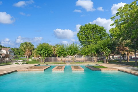 Pool at Dayton Park Apartments in Dayton TX