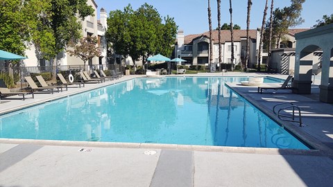 Pool at Deerwood Apartments in Corona CA