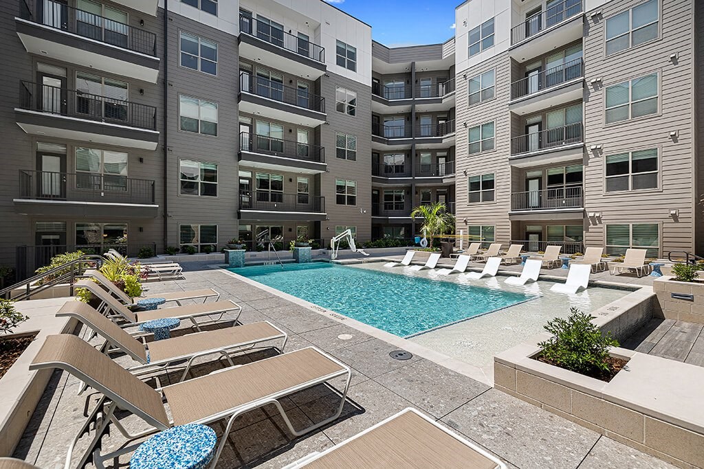 Outdoor Pool at East Bend Apartments in Houston TX