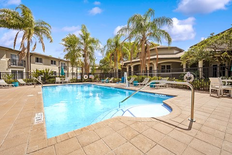 Outdoor pool at Emerald Dunes Apartments in Miami Gardens FL